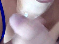 Young 18+ Wife Admits She Cheats On Husband And He Gets So Horny He Cums On Her Natural Tits