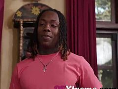 two redheads take on one monster cock in interracial scene