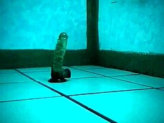 the young latina enjoys her private time with favorite toys in a solo session