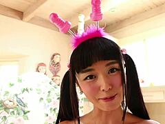 marica hase fucks a big toy with asian japanese ass pussy dildo solo