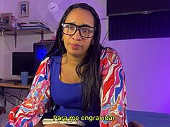 Stora tuttar styvmamma förför styvson för creampie! Hon vill bli gravid nu.