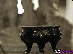 Hot blonde teen 18+ rides big cock hard in erotic doggystyle action.