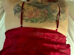 Doggystyle white slut takes anal creampie