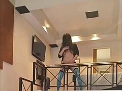 Skinny ebony babe Summer Knight delivers intense close-up masturbation in Croatian casting interview