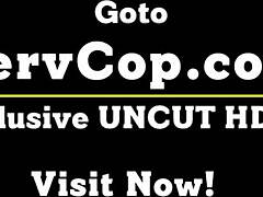 Fit thief rode the security officer’s cock with wild skill at Pervcop.