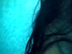 the young latina enjoys her private time with favorite toys in a solo session