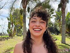 Curly Haired Pixie Feels Intense Pleasure In POV Fucking And Riding