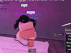 Fucking hot Roblox girl with big tits and ass gets cumshot