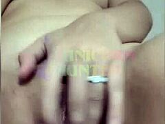 Young Latina Feels Intense Pleasure Rubbing Her Pussy Then Fingering Her Ass in Bed.