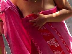 Neighbor Helps Wife With Cucumber