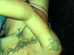 Wow, this mexican whore gets groped and sucks dick in the glory hole!