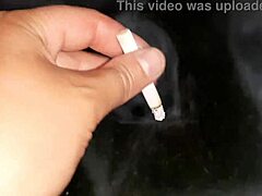 first i gave her a cigarette, then i dove into her pussy... yum! 😏