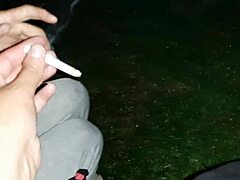 first i gave her a cigarette, then i dove into her pussy... yum! 😏