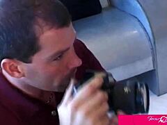 Slim Babe Tera Patrick Eats Evan Stone's Big Cock, Join In?