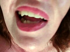 Redhead Dawnskye1962 Gagging Drooling On Dildo For James In Retro Video