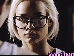 Teen lesbians say 'let's eat out in locker room'