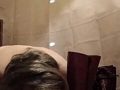 european milf slave licks boots in humiliation