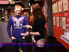 She showed up for the interview without panties at the museum of erotic and sex.