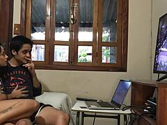 Woman Can't Stand Watching The Game Anymore