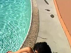 Shaved Suga Brown takes interracial cock in sexy ass