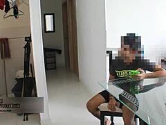 I'm alone with my stepsister and she's doing something wild.