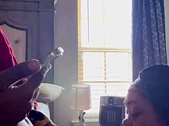 Black men love bonnet sloppy toppy with cock cumshot ebony lick spitting sucking fat cum in mouth fetish.