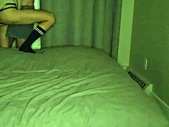 Blonde chubby Sinful Samia with big natural tits gets her curvy pussy plowed deeply.