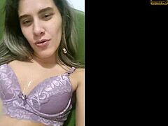 Young teen masturbates with dildo in her tight pussy and ass