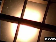 Big Boobed Babe Pilar Lastra Strips and Showers Naked