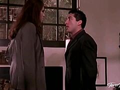 brunette babe tera patrick massages alec knight's cock with wet pussy while moaning