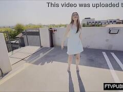 public solo anal flashing upskirt outdoors! 😏