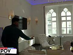 I love sharing my curvy body with big pussy lips in mmf threesome with dean