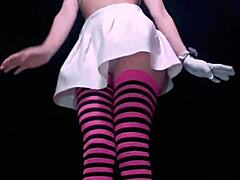 This cute amateur blonde petite latina in miniskirt pees and drinks her own urine from a bottle as Bonneyuwu