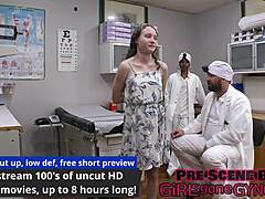 Nurse Roleplay With Shaved Pussy Patient In Hospital Humiliation Scene Close-Up Backstage
