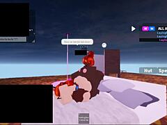 roblox - rough follada by two black futas with spitting creampie and monster cocks
