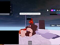 roblox - rough follada by two black futas with spitting creampie and monster cocks