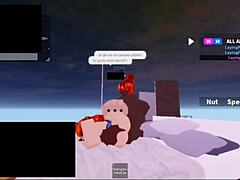 roblox - rough follada by two black futas with spitting creampie and monster cocks