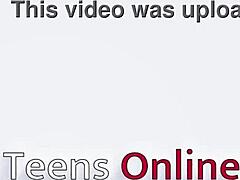 the hot british teen 18+ redhead with long hair, goth lingerie, and girl next door vibe gives a handjob to the pornstar, leading to cum while exhibitionists watch