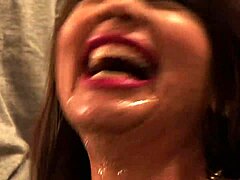 Coco Velvet craves domination by two long cocks in rough threesome! She moans through doggystyle orgasms and cumshots.