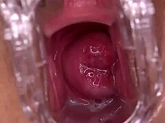 Horny Slut Squirts From Shaved Pussy Fucking
