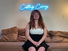 curvy busty redhead nurse tryin’ out for porn, damn she’s hot in that interview
