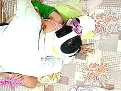 Dost ki mom ki massage led to hairy pussy quickie with dirty talk and moans