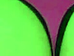 thong try on with ass shaking tease