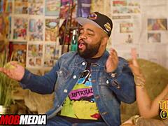 kona jade takes big black cock during podcast casting