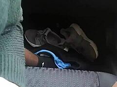 Sloppy outdoor blowjob in public, pure raw action