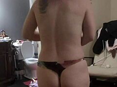 subsecretary slowly undresses after workout