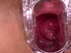 Horny Slut Squirts From Shaved Pussy Fucking