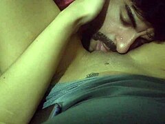 Young Housewife Gets Cunilingus from Muscular Boyfriend