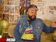 kona jade takes big black cock during podcast casting