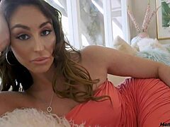 British Stepmom Orgasms on Stepson's Cock